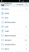 Android app - List of Mail folders