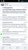 Android app - List of Emails