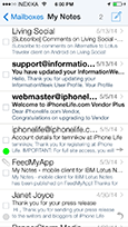 iPhone app - List of Emails